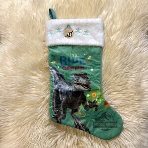Jurassic World Ruz CHRISTMAS HOLIDAY Dinosaur STOCKING It’s A Blue Christmas